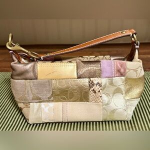 Coach Vintage Signature Patchwork Multimedia Mini Satchel Bag B063-40005 Y2K